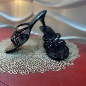 Classy Black short heel shoes
